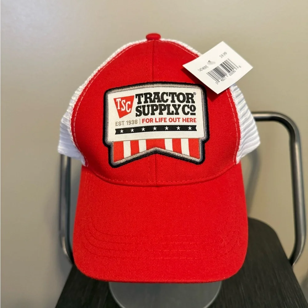 Tractor Supply Co. Red and White Men's Cap